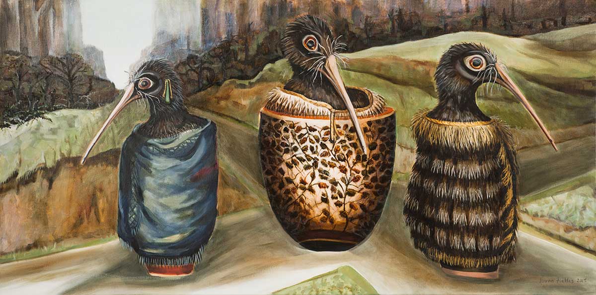 Cross Roads 2015, oil on linen, Joanna Fieldes