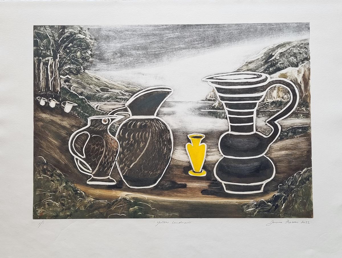 Yellow Landmark, 2022, Joanna Fieldes