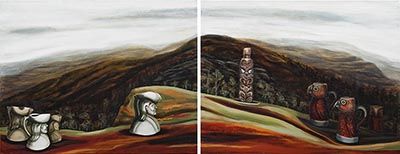 Landscope, diptych, 2019, Joanna Fieldes