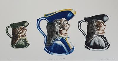 Three Shipped Tobies, 2020, Joanna Fieldes