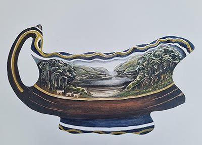 Venture South – Landed, (framed w85cm x h66), 2022, Joanna Fieldes